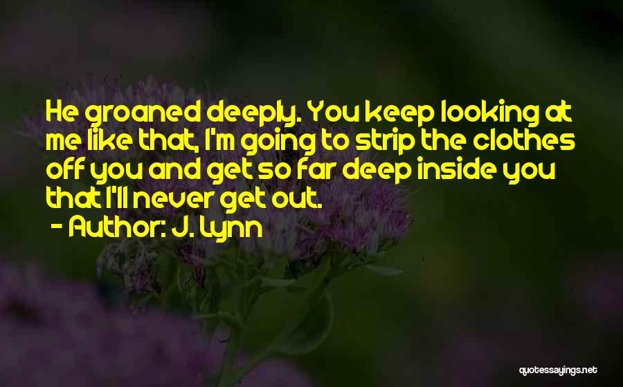 Looking Deeply Quotes By J. Lynn