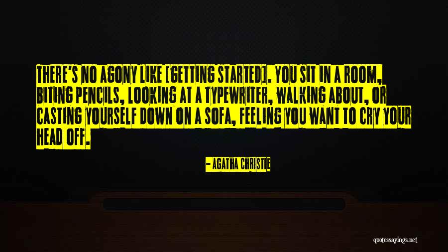 Looking Down On Yourself Quotes By Agatha Christie