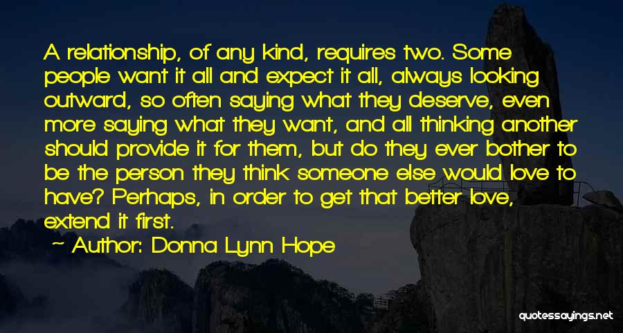 Looking For A Relationship Quotes By Donna Lynn Hope