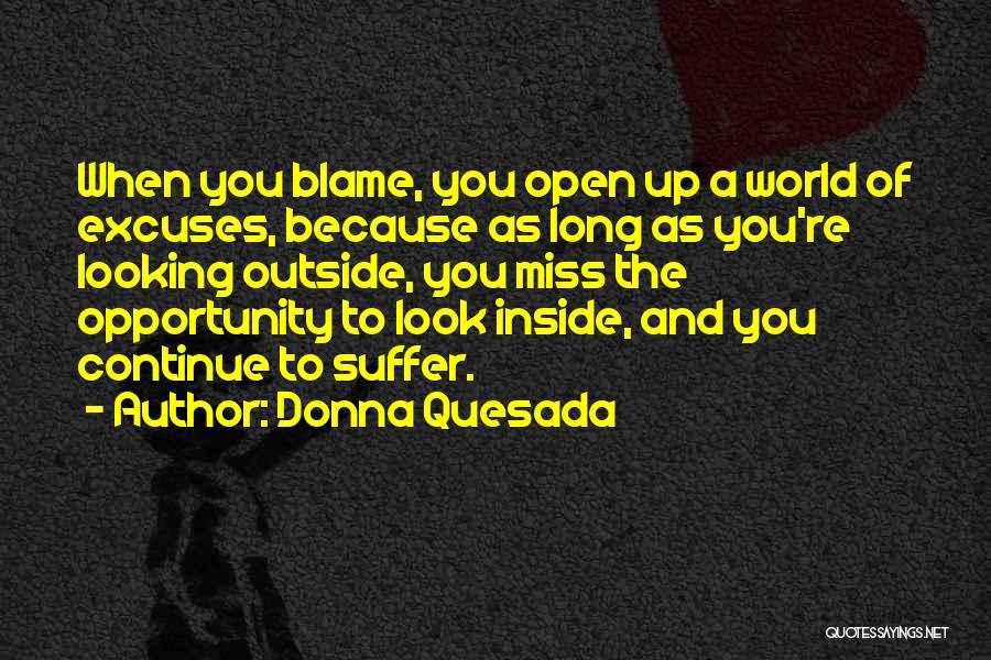 Looking For Someone To Blame Quotes By Donna Quesada