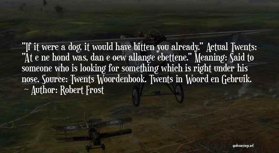 Looking For Someone Who Quotes By Robert Frost