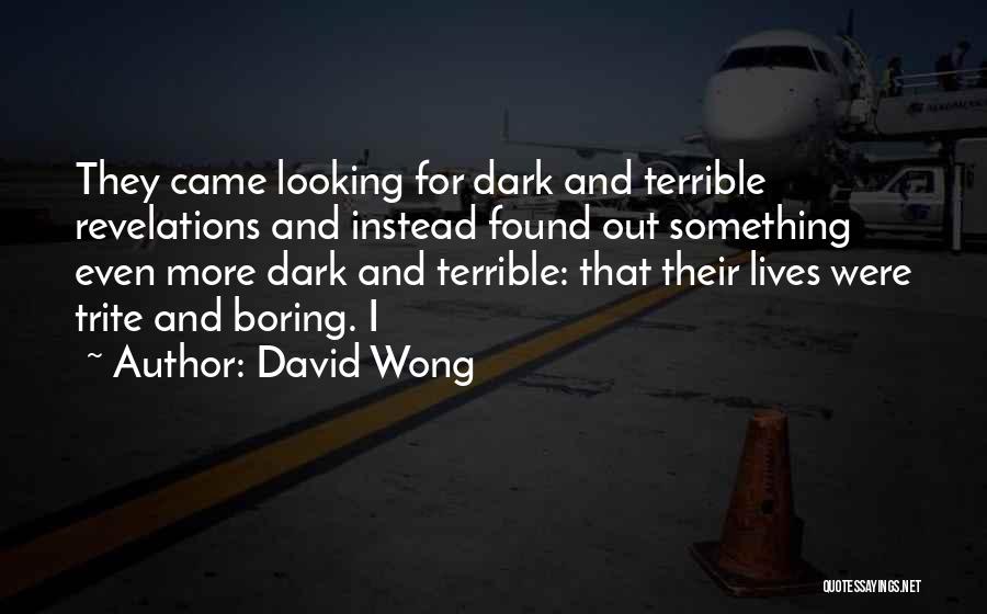 Looking For Something More Quotes By David Wong