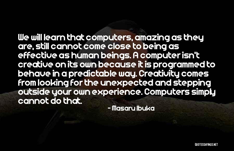 Looking From The Outside In Quotes By Masaru Ibuka