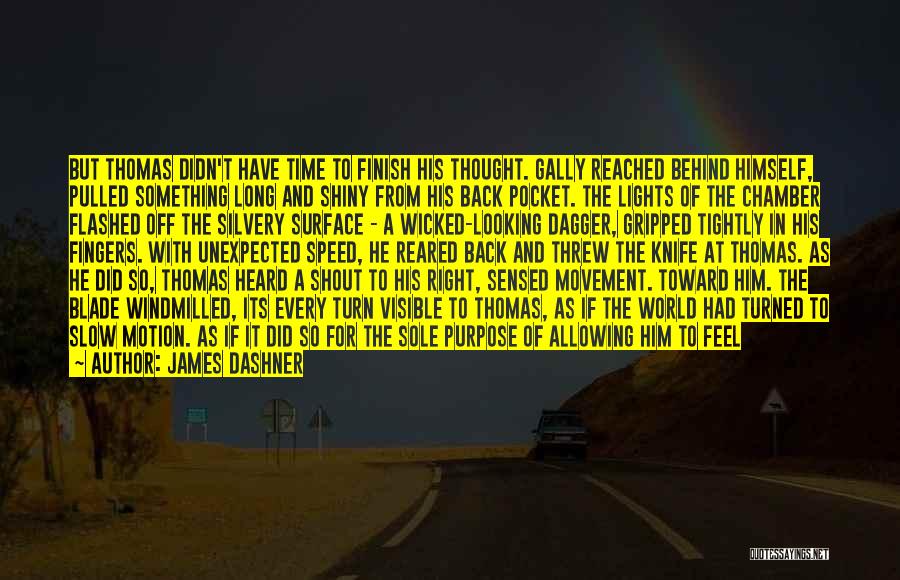 Looking In Front Quotes By James Dashner