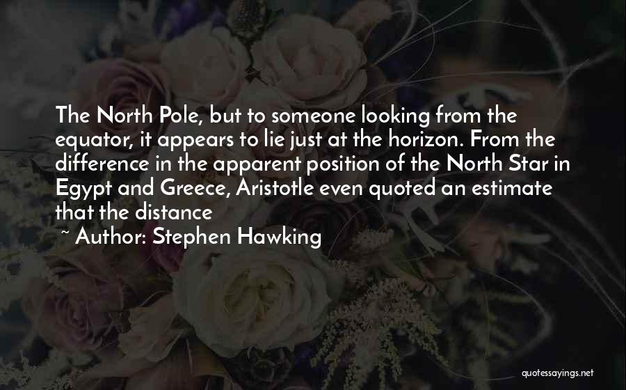 Looking In The Distance Quotes By Stephen Hawking