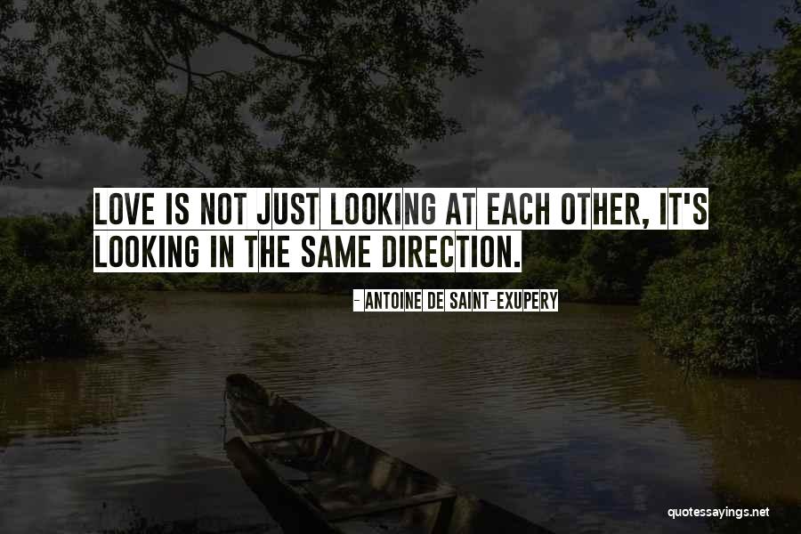 Looking In The Same Direction Quotes By Antoine De Saint-Exupery