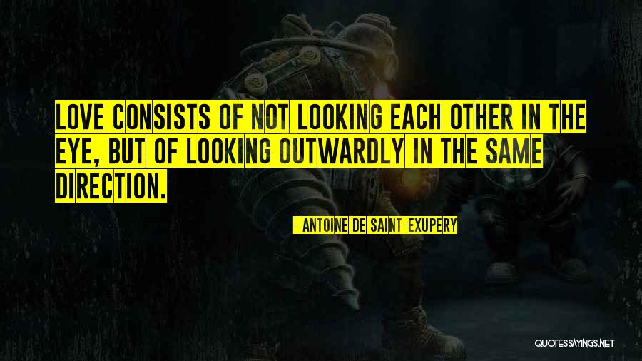 Looking In The Same Direction Quotes By Antoine De Saint-Exupery