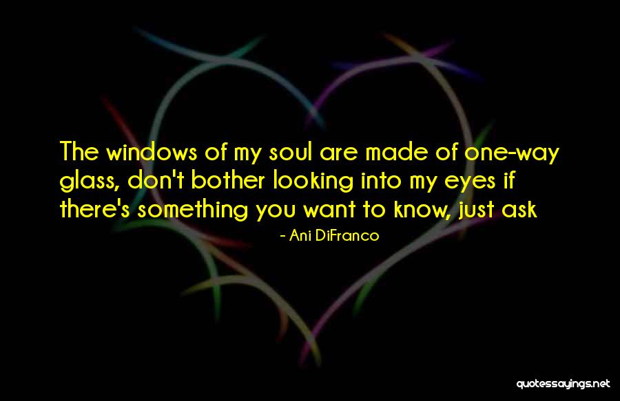 Looking Into One's Eyes Quotes By Ani DiFranco