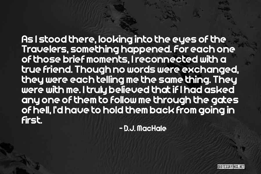 Looking Into One's Eyes Quotes By D.J. MacHale