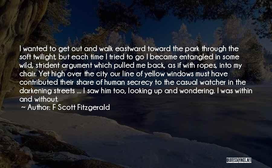 Looking Over The City Quotes By F Scott Fitzgerald