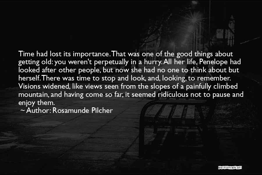 Looking So Far Quotes By Rosamunde Pilcher