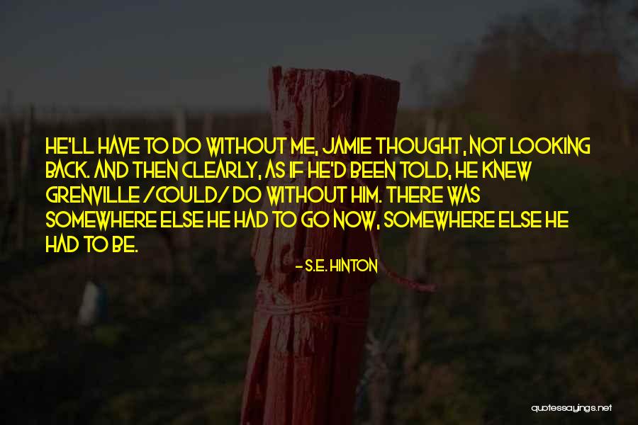 Looking Somewhere Else Quotes By S.E. Hinton Looking Somewhere Else Quotes By S.E. Hinton