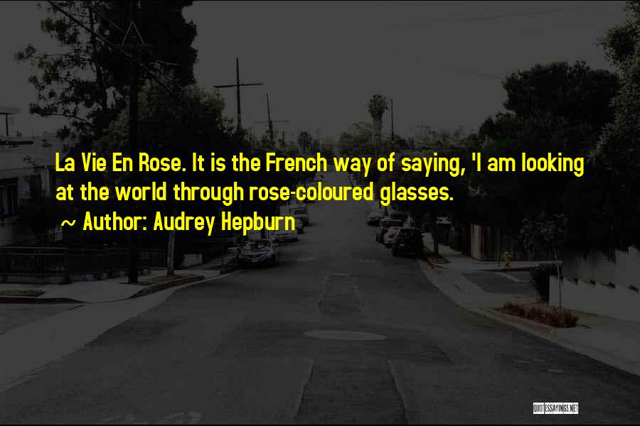 Looking Through Glasses Quotes By Audrey Hepburn