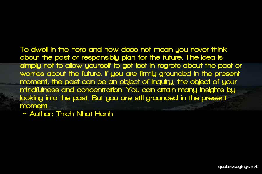 Looking To The Past For The Future Quotes By Thich Nhat Hanh