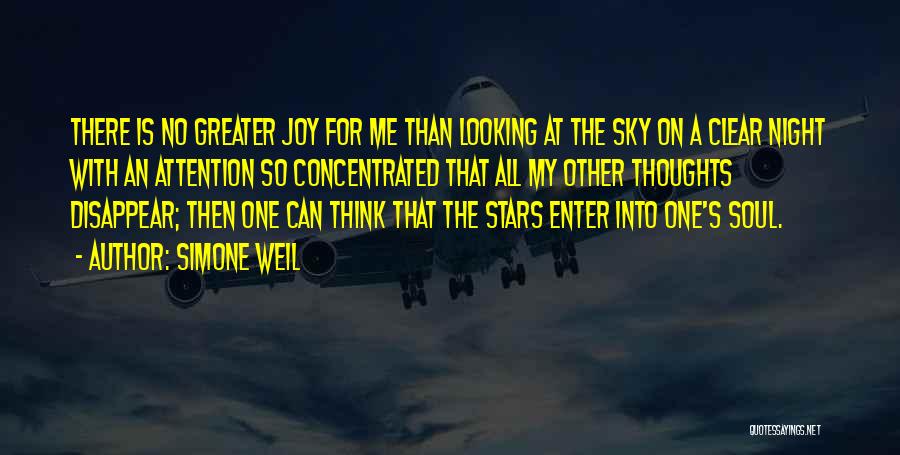 Looking Up At The Night Sky Quotes By Simone Weil