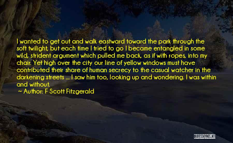 Looking Up High Quotes By F Scott Fitzgerald