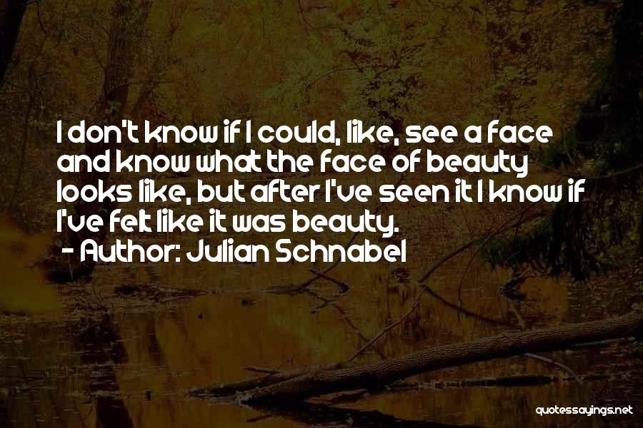 Looks And Beauty Quotes By Julian Schnabel