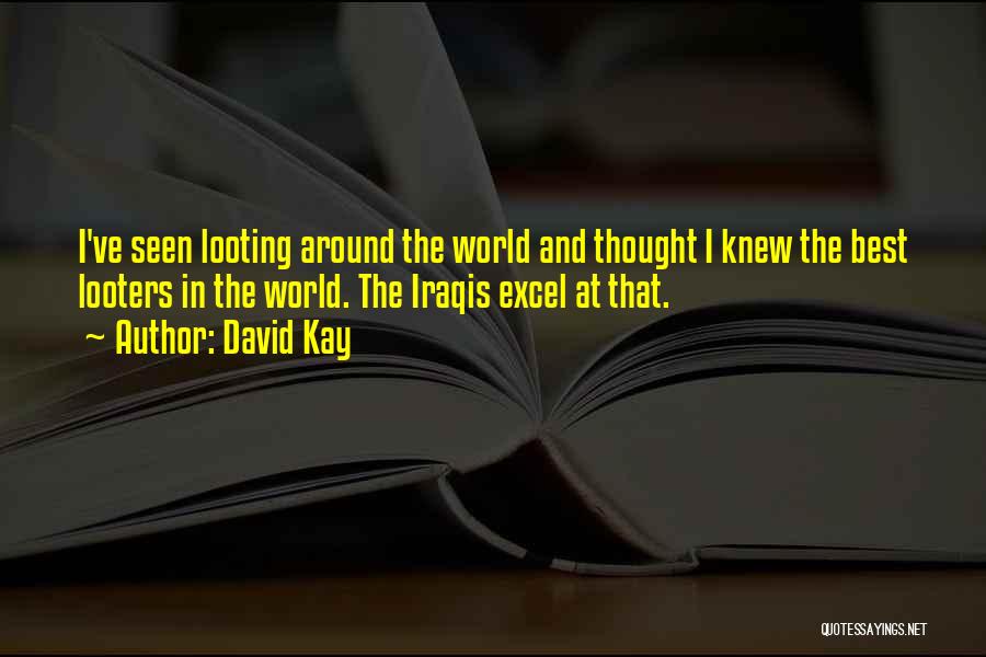 Looting Quotes By David Kay