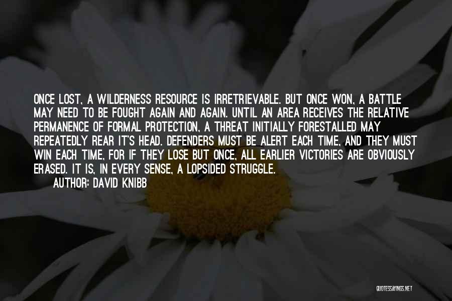 Lopsided Quotes By David Knibb