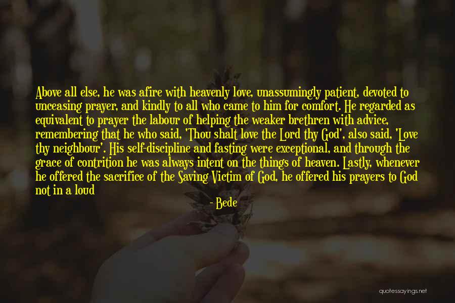 Lord And Love Quotes By Bede