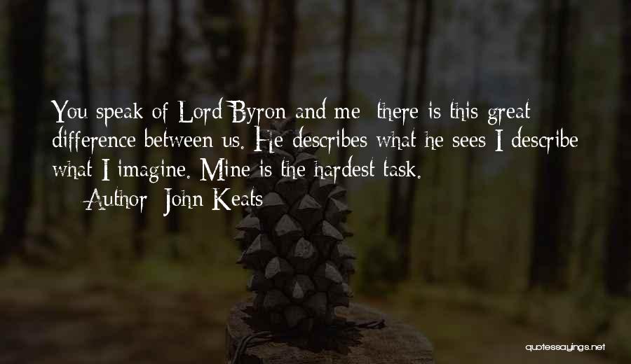 Lord Byron Inspirational Quotes By John Keats