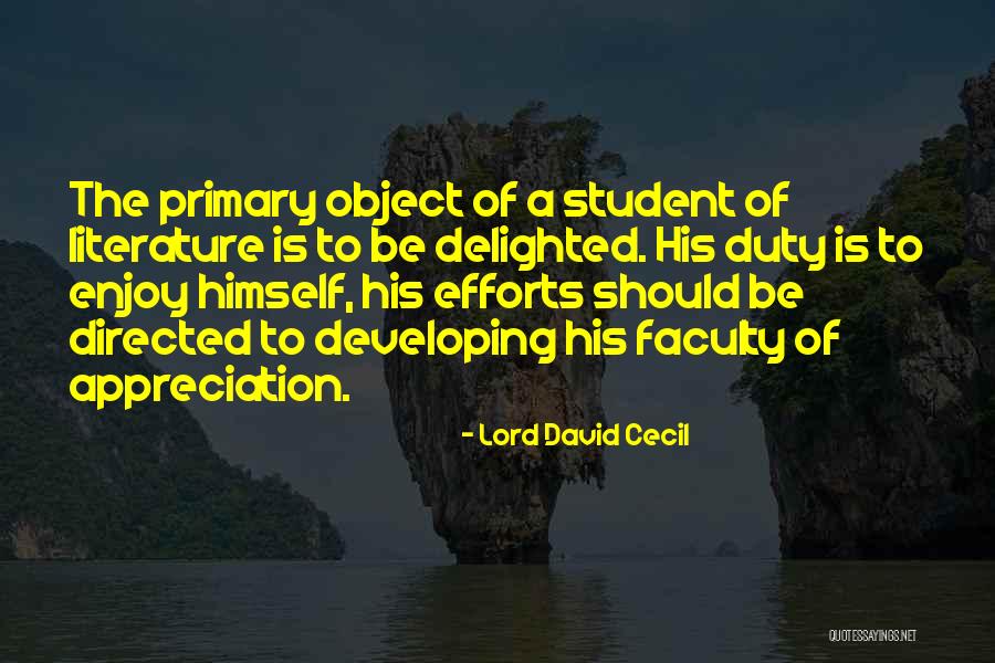 Lord David Cecil Quotes 879244