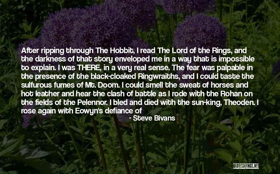 Lord Of The Rings Hobbit Quotes By Steve Bivans Lord Of The Rings Hobbit Quotes By Steve Bivans