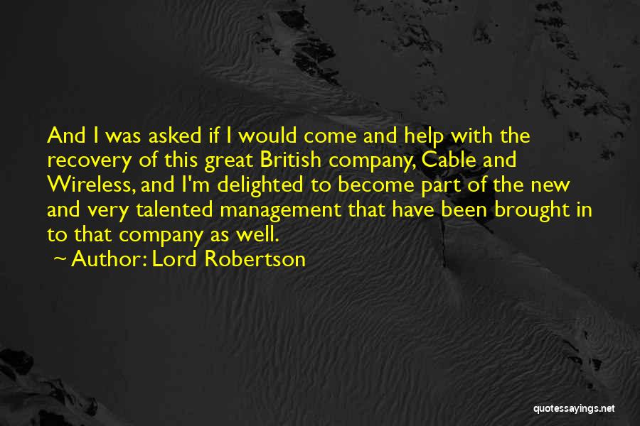 Lord Robertson Quotes 511914