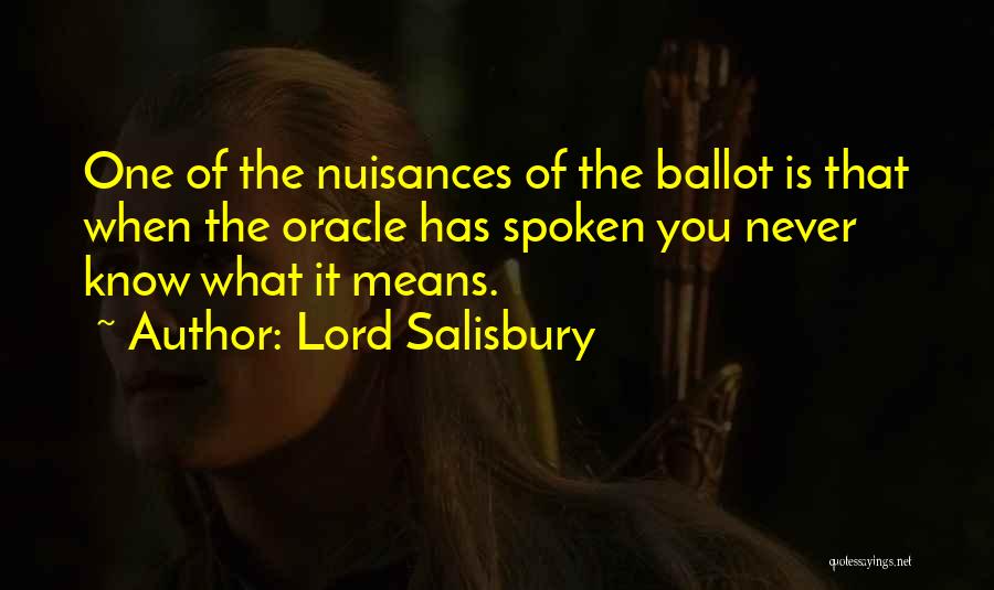 Lord Salisbury Quotes 783337