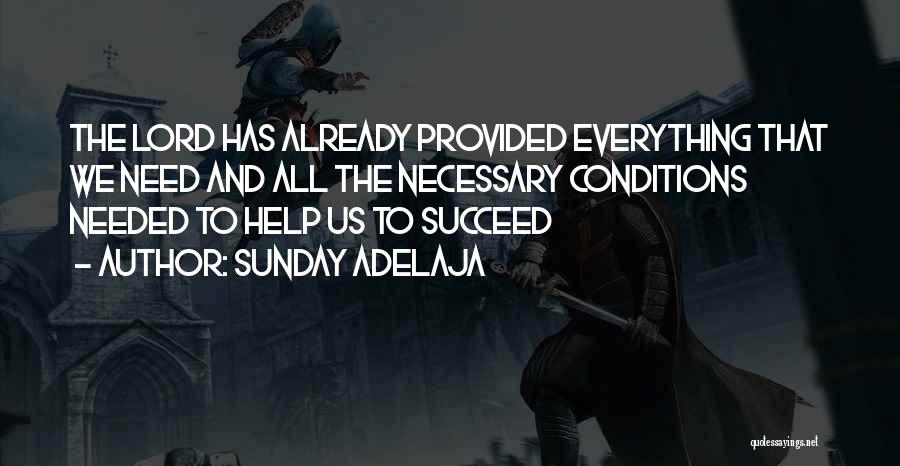 Lord Will Provide Quotes By Sunday Adelaja