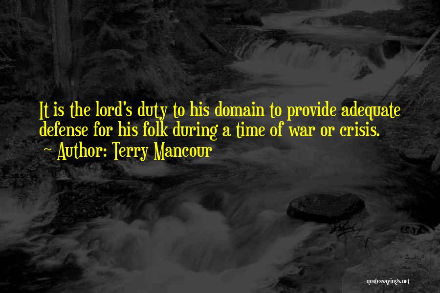 Lord Will Provide Quotes By Terry Mancour