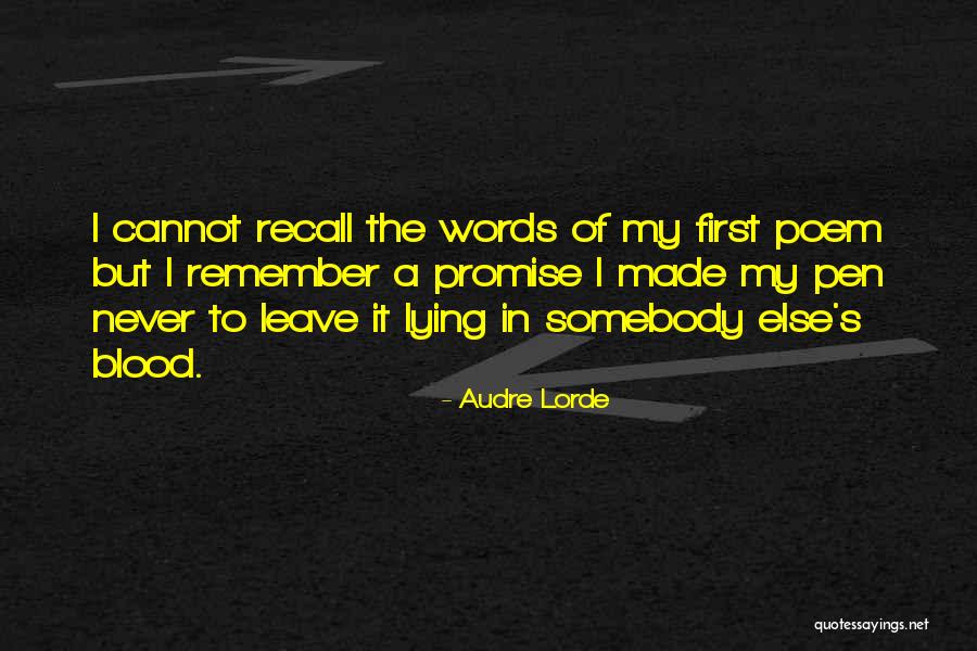 Lorde's Best Quotes By Audre Lorde