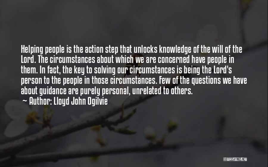 Lord's Guidance Quotes By Lloyd John Ogilvie