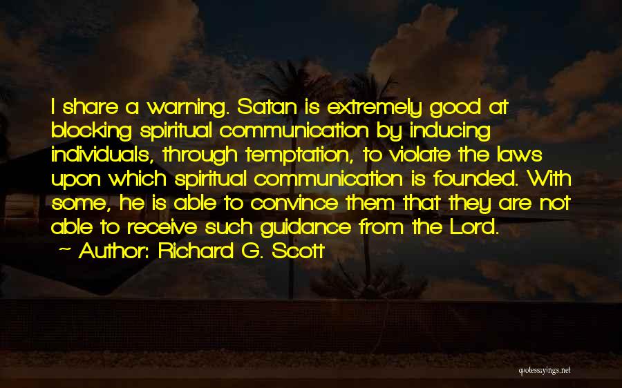 Lord's Guidance Quotes By Richard G. Scott