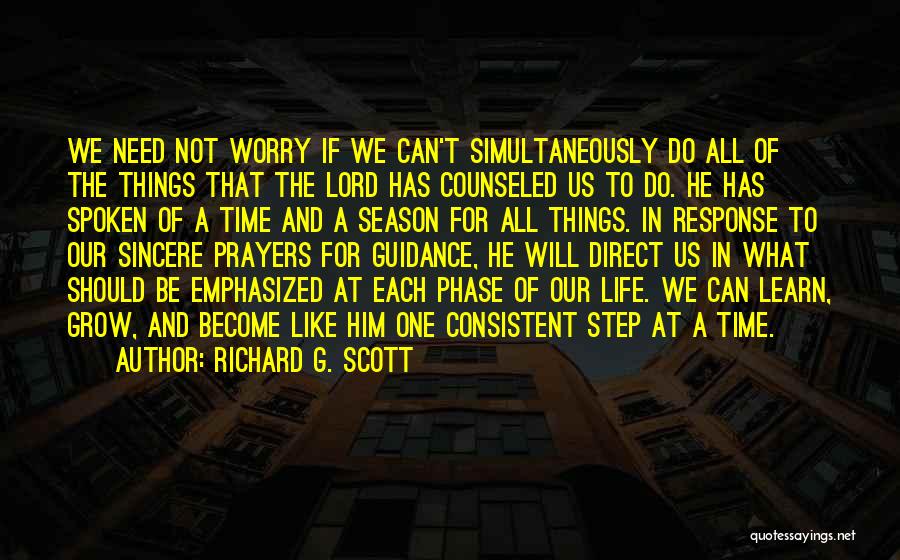 Lord's Guidance Quotes By Richard G. Scott