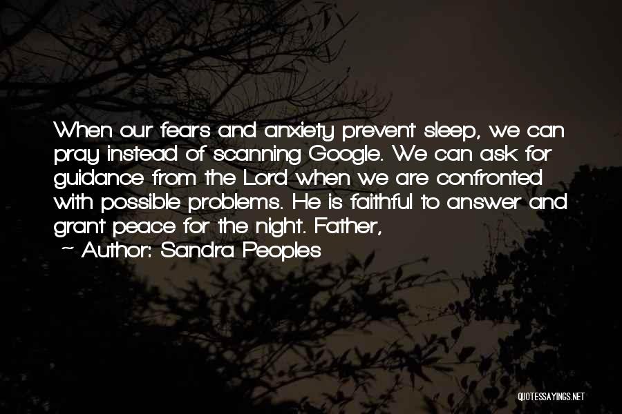 Lord's Guidance Quotes By Sandra Peoples