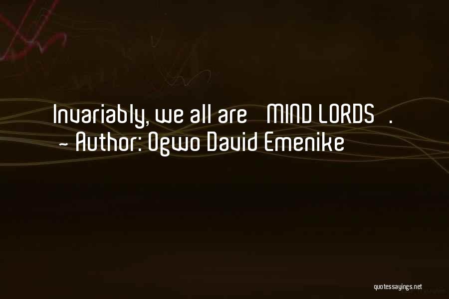 Lords Inspirational Quotes By Ogwo David Emenike