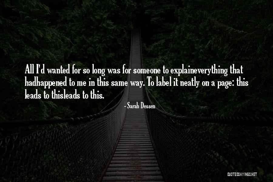Lorenzerri Quotes By Sarah Dessen Lorenzerri Quotes By Sarah Dessen