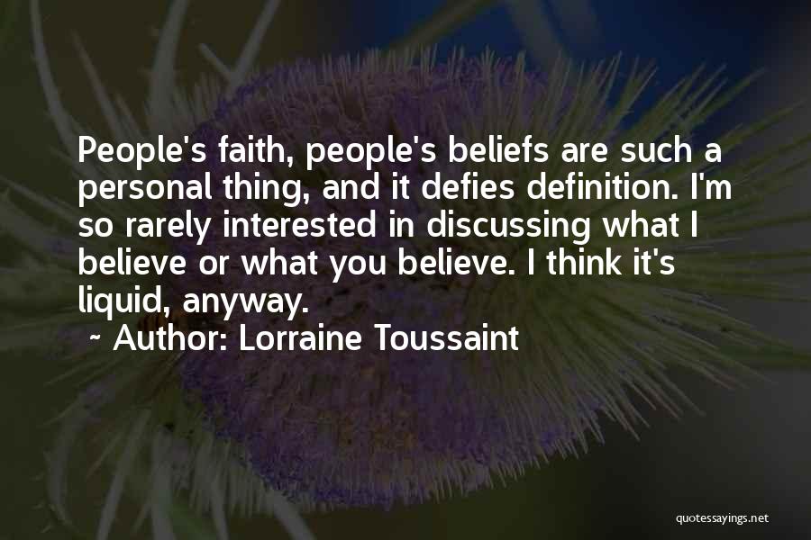 Lorraine Toussaint Quotes 896673
