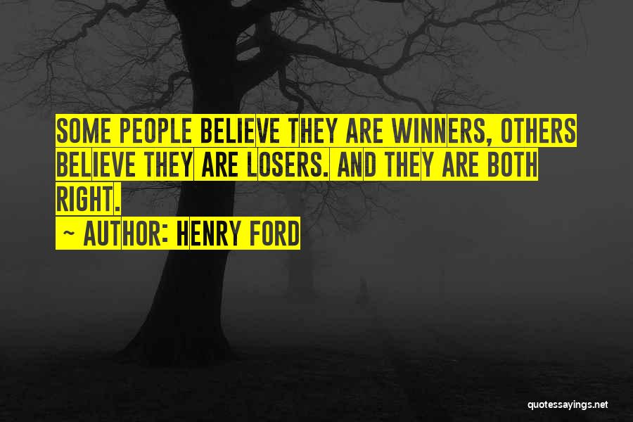 Losers And Winners Quotes By Henry Ford