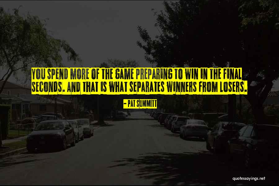 Losers Winning Quotes By Pat Summitt Losers Winning Quotes By Pat Summitt