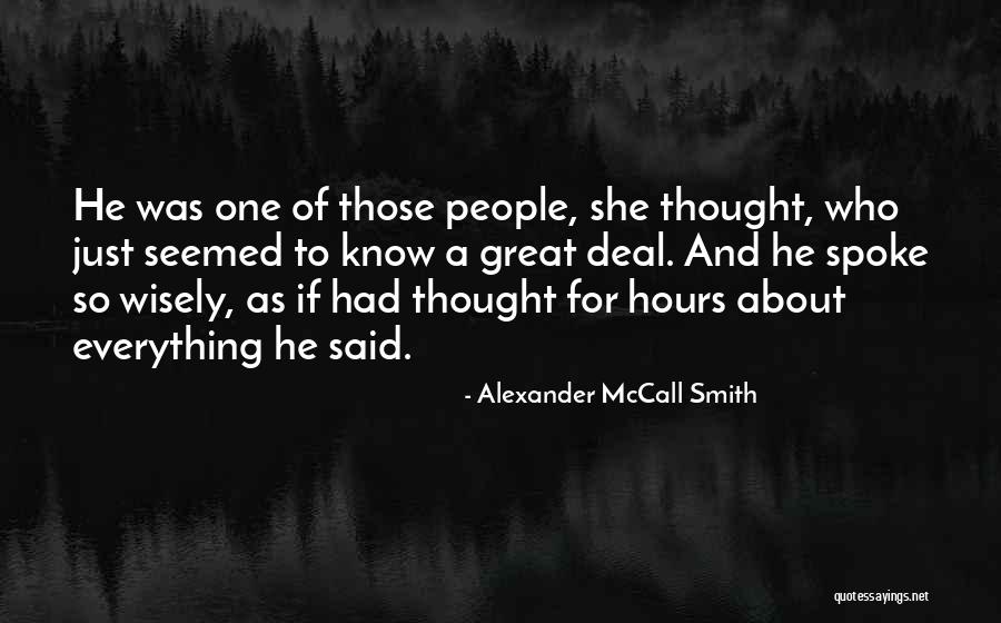 Losing A Baby Niece Quotes By Alexander McCall Smith