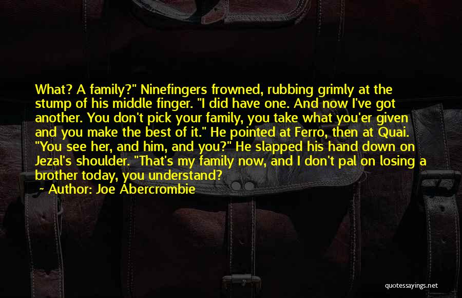 Losing A Brother Quotes By Joe Abercrombie