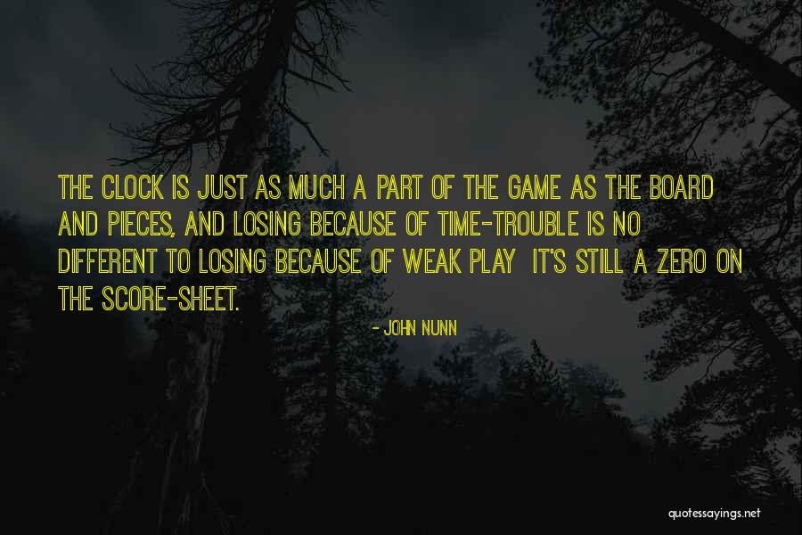 Losing A Game Quotes By John Nunn