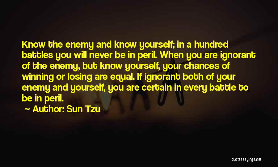 Losing Battle Quotes By Sun Tzu