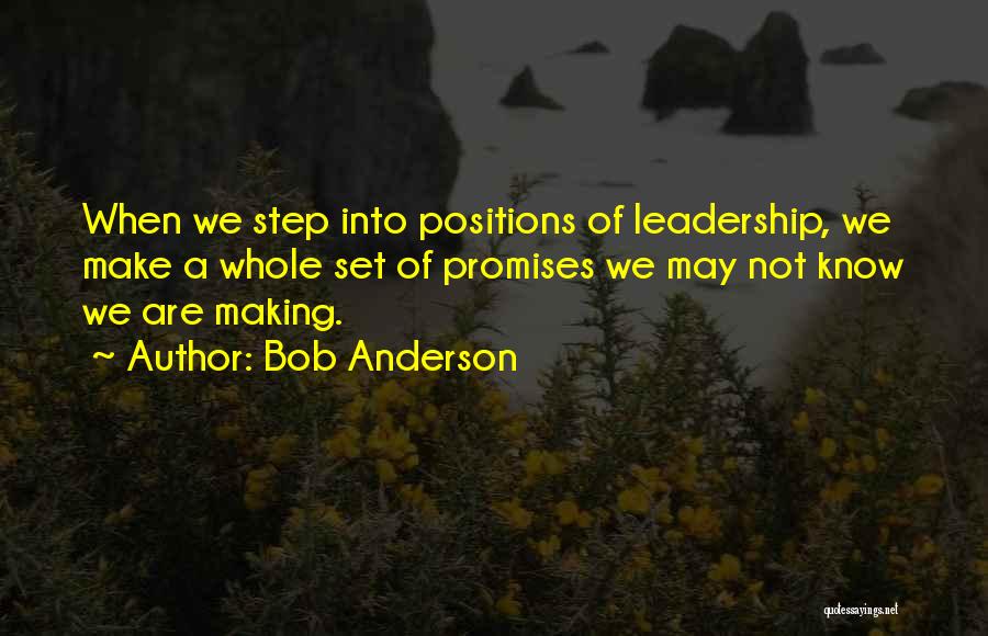 Losing Belongings Quotes By Bob Anderson
