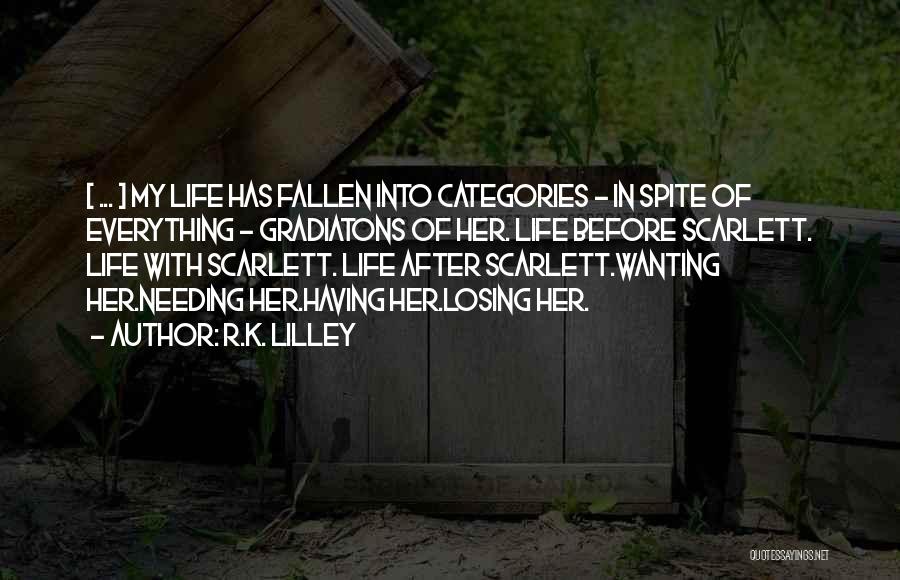 Losing Everything In Life Quotes By R.K. Lilley