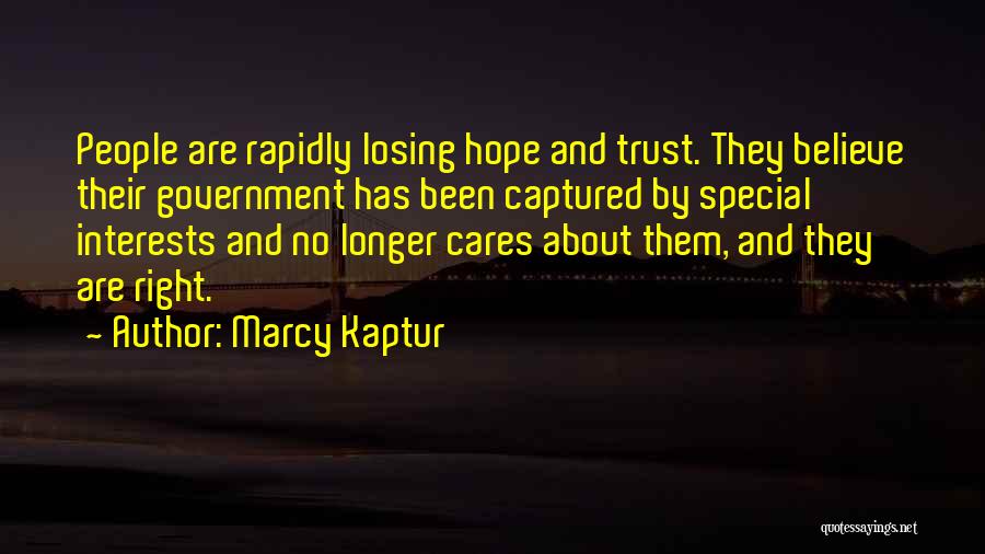 Losing Interests Quotes By Marcy Kaptur