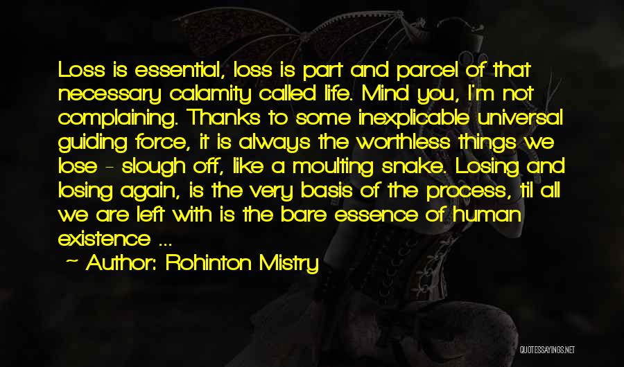 Losing It Quotes By Rohinton Mistry