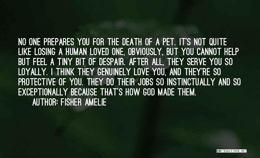 Losing My Pet Quotes By Fisher Amelie